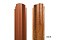 Штакетник П-образный А фигурный 0,45 Print Twincolor Coffee Wood