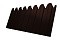Профнастил С10B фигурный 0,5 Satin Мatt RAL 8017 шоколад