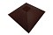 Колпак на столб под фонарь 390х390мм 0,45 Drap с пленкой RAL 8017 шоколад