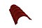 Планка конька полукруглого 0,45 PE с пленкой RAL 3011 коричнево-красный