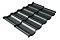 Профиль волновой модульная квинта Uno Grand Line c 3D резом 0,45 Drap RAL 7016 антрацитово-серый