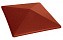 Клинкерный заборный оголовок KING KLINKER 06 Note of cinnamon, 400*400*90 мм