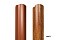 Штакетник М-образный А фигурный 0,45 PE RAL 9006 бело-алюминиевый
